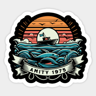 Amity 1975 Vintage Fan Art Sticker